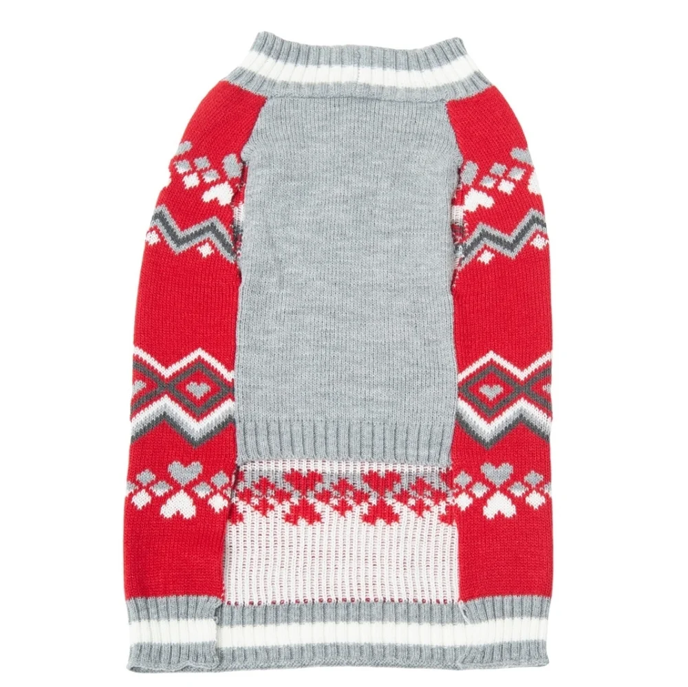 Spoiled Red Pet Sweater – Size Small Dog/Cat Holiday Knit Sweater, NWT